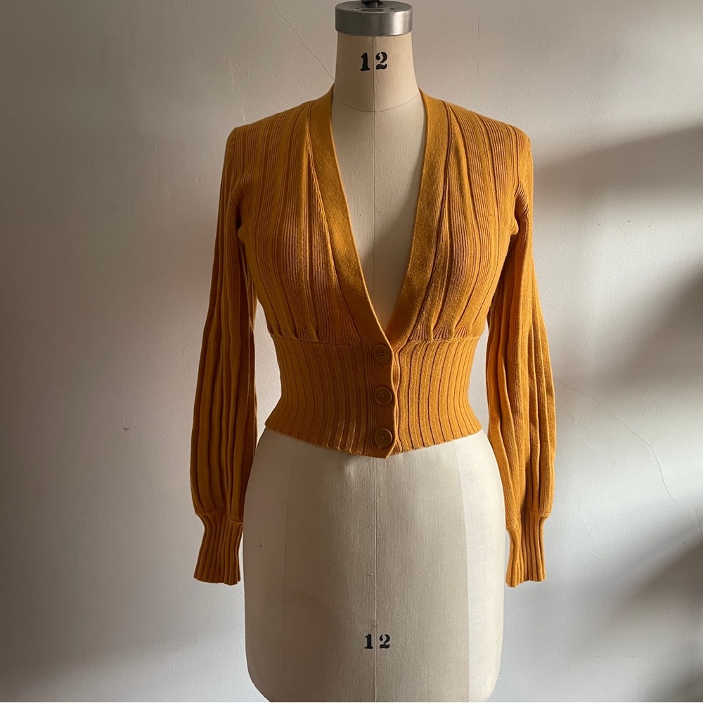 Wilfred NWOT thais plunge front sweater